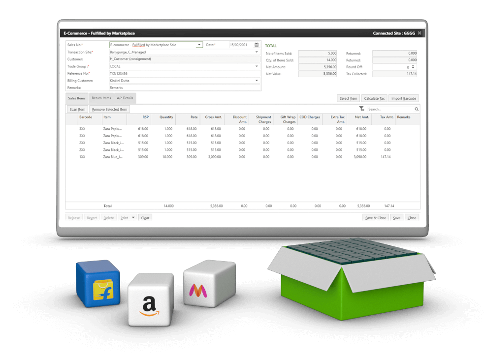 Ecommerce Management on Ginesys OMS