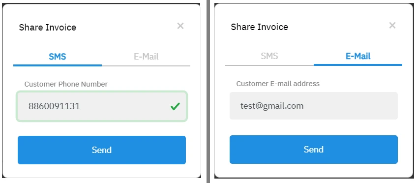 Ginesys cloud POS paperless bills