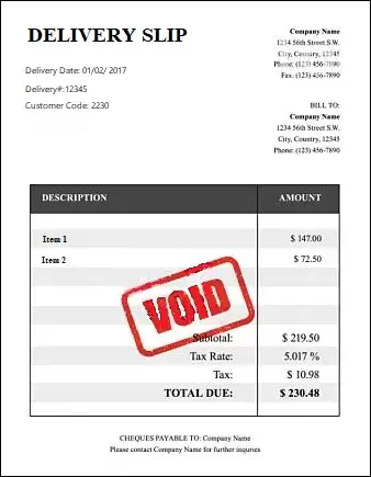 Void and Recreate Delivery Slips quick and easy